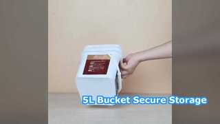 Ember Plastik 5L Penyimpanan Aman Cat Makanan Hewan