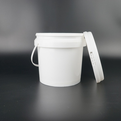 Wadah Penyimpanan Ember Plastik Bulat 4L Dapat Digunakan Kembali Untuk Rumah Dan Bisnis