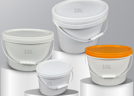 Multifungsi Disesuaikan Oval Plastik Ember Food Grade 5L-20L