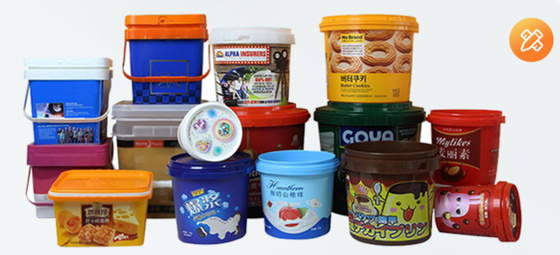 PP/HDPE Bucket Plastik Putih untuk Menyimpan Makanan