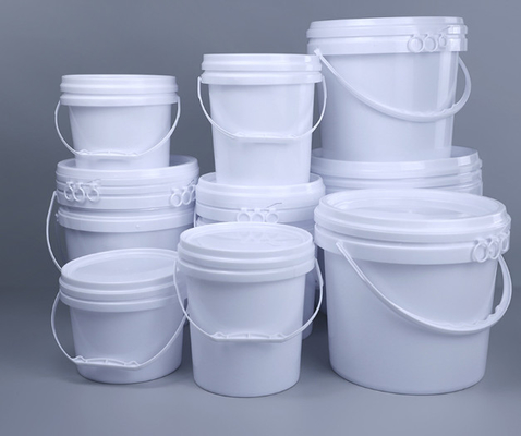 1L 5L 10L 20L Kapasitas Lempeng Plastik Lingkaran Penyimpanan Dengan Ketebalan 0,8-1,5mm