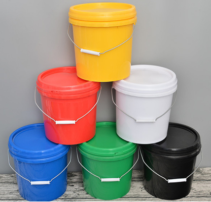 0.8-1.5mm Ketebalan Bucket Plastik Bulat Dengan Permukaan Lancar Dan Seperti Logo yang Dibutuhkan