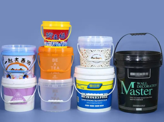 Ember Plastik Transparan untuk Pengemasan Makanan Disesuaikan IML Pencetakan Permukaan halus