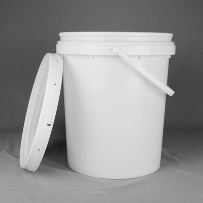 Thermal Transfer HDPE White Round Plastic Barrel Untuk Warna Cat Lateks