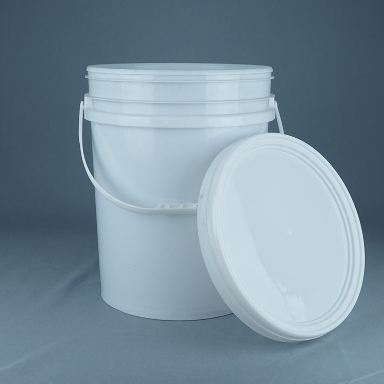 Custom Color 5 Gallon Plastik Ember Dengan Snap On Tutup Dan Handle Untuk Penggunaan Industri