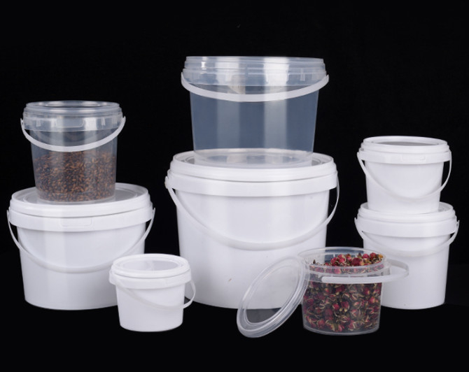 Ember Makanan Plastik Bahan HDPE Putih Atau Warna Lain 0.2L-20L
