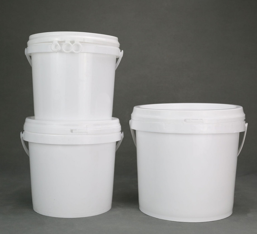 Bakul Kimia PP/HDPE Putih Tutup Termasuk Untuk IML Thermal Transfer Screen Printing