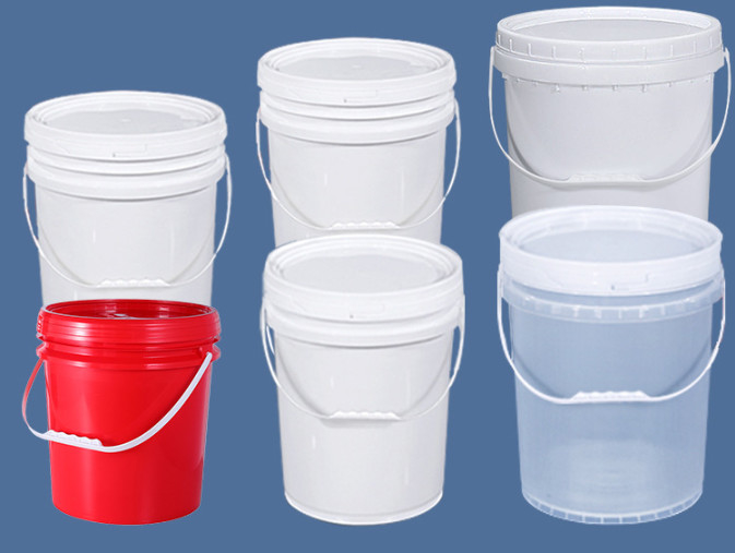 Heavy Duty White Industrial Lubricant Storage 20L Kapasitas PP/HDPE Bucket dengan Fitur