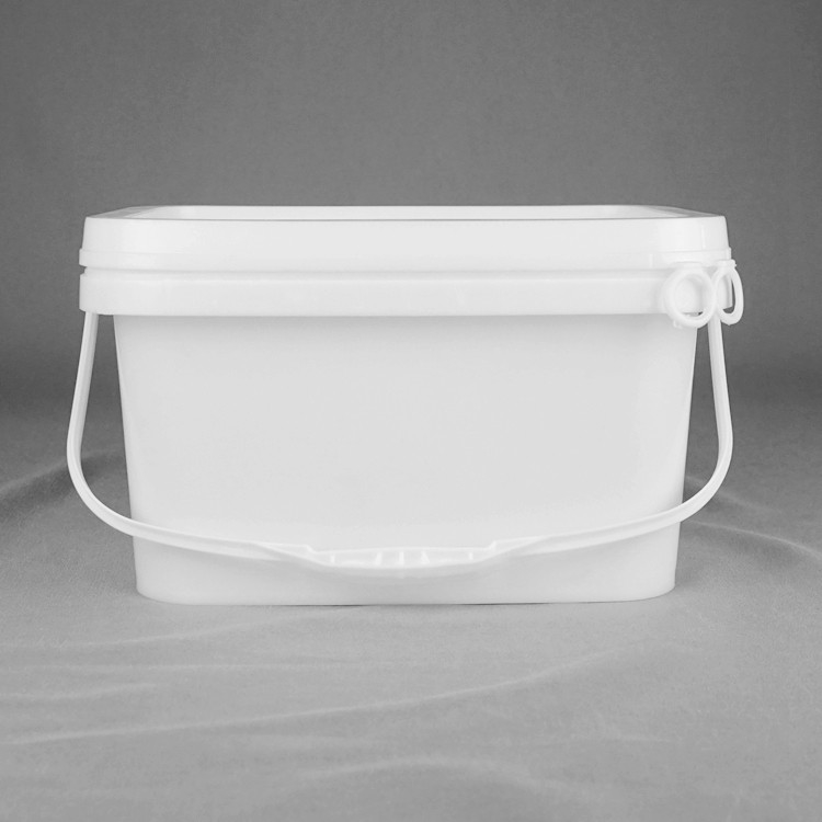 Warna Disesuaikan PP Bucket 5L Plastik Bucket Dengan Tutup Bentuk Persegi