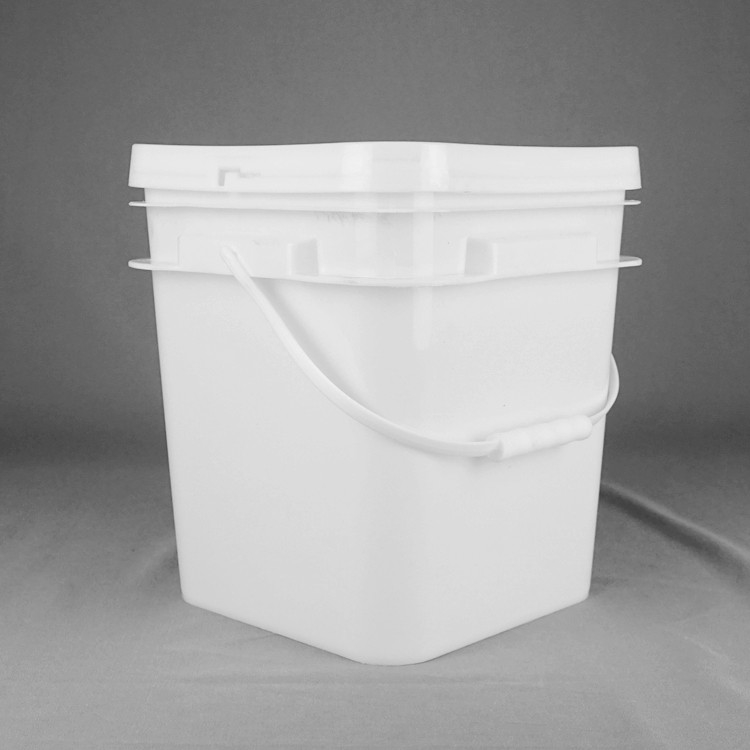 Resistensi Kimia Ember Plastik persegi 1,2 Kg untuk mainan cat kelas makanan