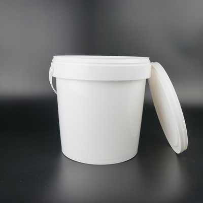 Ember Plastik 1L Cetakan Bulat dengan Logo Kustom Gagang Logam Tersedia