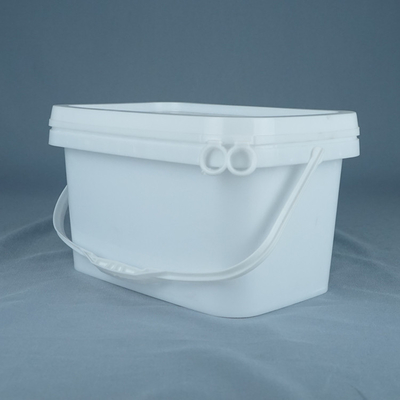 Ketahanan Kimia Kelas Pangan PP Square Plastik Bucket Impact Resistant