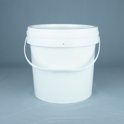 Ember Plastik Berkualitas Makanan Putih Dengan Tutup 1L-5L Kapasitas Genggam Bebas BPA Daur Ulang -40°F hingga 180°F Kisaran Suhu