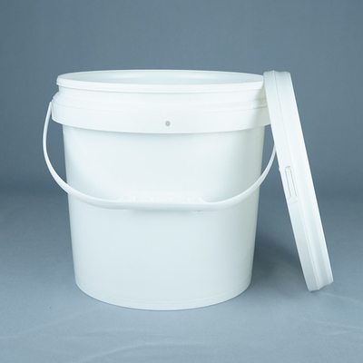 Ember Plastik Berkualitas Makanan Putih Dengan Tutup 1L-5L Kapasitas Genggam Bebas BPA Daur Ulang -40°F hingga 180°F Kisaran Suhu