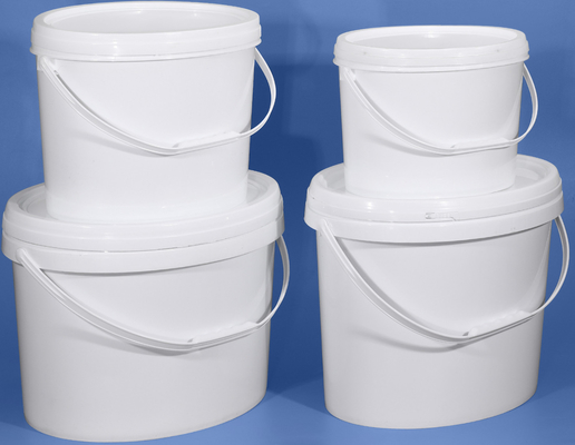 Food Grade Oval Plastic Storage Bucket dengan Woven Bag PE Bag Packaging