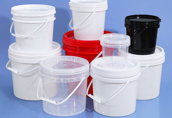 MOQ 1000set Plastik Food Bucket IML / Transfer Termal / Screen Printing CAS/FDA/SGS