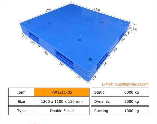 Palet Plastik Berlapis Biru dengan Jumlah Pemesanan Minimal 450 pcs