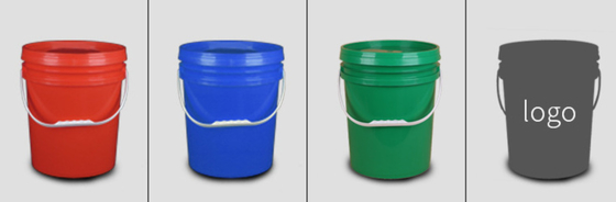 Restaurant Grade 20 Liter Kapasitas Ember Plastik dengan Gasket dan UV Resistance