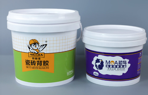 0.8-1.5mm Ketebalan Bucket Plastik Bulat Untuk Kemasan yang awet Dan Aman