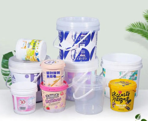 Lempeng Bulat Plastik Permukaan Lempeng dalam Berbagai Kapasitas dengan Logo yang Dapat Dikustomisasi