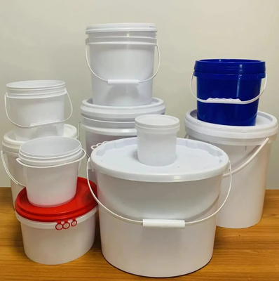 Bucket Bahan Kimia PP / HDPE Putih untuk Penyimpanan Kimia