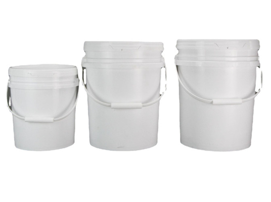 20L Lubrication Repository Lubricant Vessel OEM White Rectangle Square Buckets Untuk Berbagai Bentuk