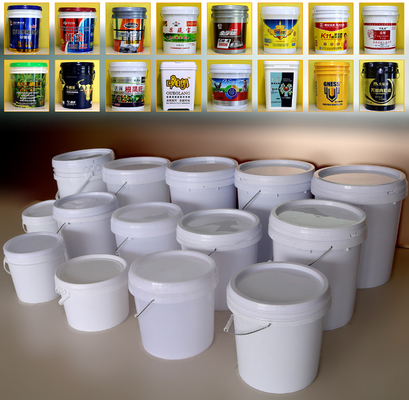 Ember Lubricant Putih Perindustrian Persegi/Bulat/Bentang persegi panjang 20L Kapasitas PP/HDPE Container Minyak