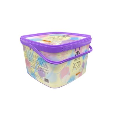 2L Square Plastic Tub Resistance Impact and Durable Design untuk Tugas Berat