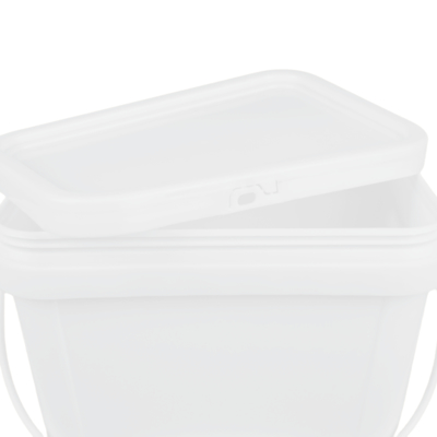 Ember Plastik Persegi Food Grade dengan IML/Transfer Termal/Sablon 1.2 Kg
