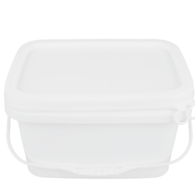 1.2 Kg Kontainer Plastik Persegi Terbuat dari 100% Bahan Baku PP