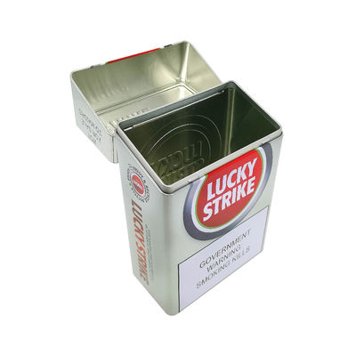 Wadah Timah Logam Logo Cetak 4 Warna yang Disesuaikan untuk Branding dan Pengemasan