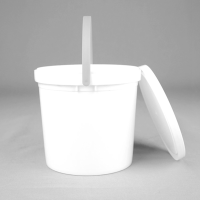 33oz 1L Food Grade Plastic Bucket Plastic Paint Pail Warna Putih