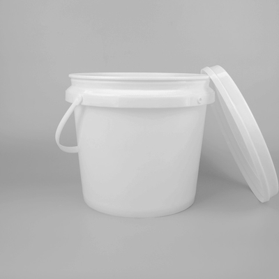 Bucket cat plastik merah dengan tutup tahan lama dan