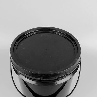 4.8L PP Ember Plastik Bulat Hitam 1 Ember Cat Plastik Galon