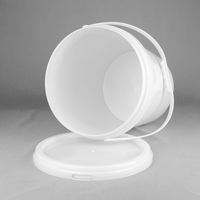 Round BPA Free Food Safe 4 Galon Ember Plastik Dengan Pegangan Plastik