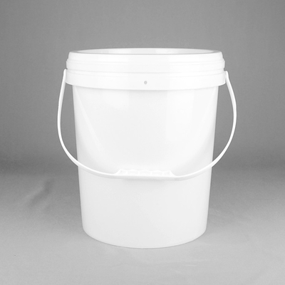 Round BPA Free Food Safe 4 Galon Ember Plastik Dengan Pegangan Plastik