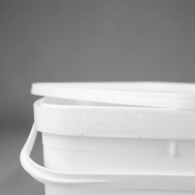 3 Liter Ember Plastik Bening Dengan Lids Square OEM ODM Service