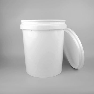 Ember Plastik Putih 20Liter 5 Galon Berbentuk Bulat Dengan Tutup Snap On