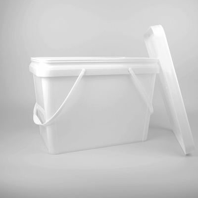 Ember Persegi Ember Plastik 20L Putih Dengan Tutup