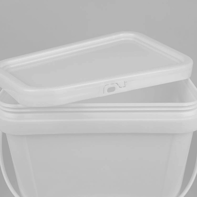 2L Square PP Food Grade Bucket dengan Handle Resistant Chemical dan Tutup Berbagai Ukuran