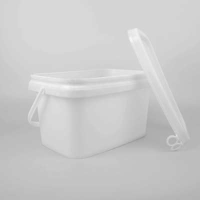 25 * 17 * 15.8cm Ember Plastik Persegi Food Grade Jelas Dengan Persetujuan SGS