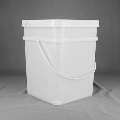 Bucket Persegi Tugas Berat Polypropylene 18L Dengan Pegangan Dan Penutup