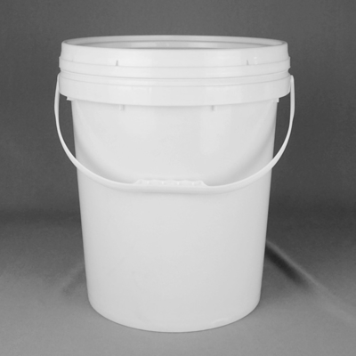 Thermal Transfer HDPE White Round Plastic Barrel Untuk Warna Cat Lateks