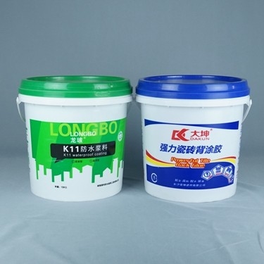 Ember Kemasan Plastik Cat Perekat 15L Dengan Tutup Dan Pegangan Disesuaikan