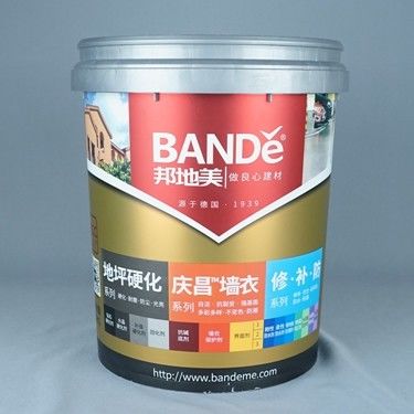 Bucket Cat Plastik yang kokoh dengan tutup kuning dan tahan lama