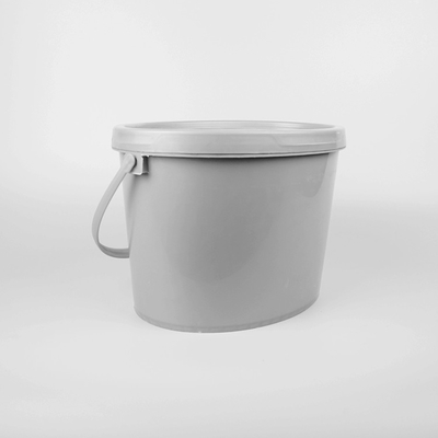 Ember Plastik Oval Bersertifikat ISO9001 Ember Plastik 10 Liter Warna Abu-abu