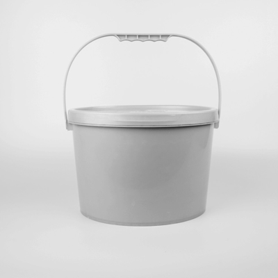 Ember Plastik Oval Bersertifikat ISO9001 Ember Plastik 10 Liter Warna Abu-abu